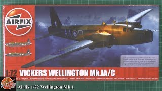 Airfix 172 Wellington Mk1 review [upl. by Macdermot]