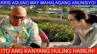 DITO PALA MAPUPUNTA YAMAN NI KRIS AQUINO [upl. by Auqinom457]