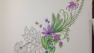 MAGICAL JUNGLE Johanna Basford  coloring with faber castell watercolor pencils  part 2 [upl. by Naira]