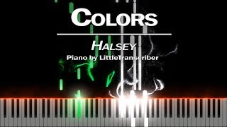 Halsey  Colors Piano Cover Tutorial by LittleTranscriber [upl. by Nnagem]