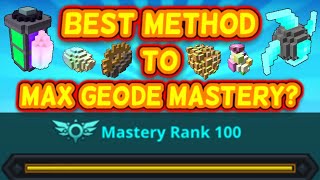 How YOU Should MAX YOUR GEODE MASTERY [upl. by Skier385]