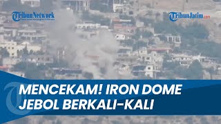 Iron Dome Jebol Berkalikali Ciptakan Asap Situasi Mencekam Israel Utara Digempur Rudal Hizbullah [upl. by Einnaj]