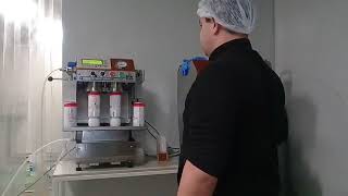 Isobaric can filler  Birra En Lata  Llenadora isobárica para latas [upl. by Hbahsur]