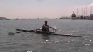 Sculling Lesson with Gordon Hamilton July 2009 Sausalito California [upl. by Canice]