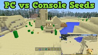 Minecraft Console Seeds vs PC seeds [upl. by Arlyn]