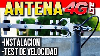 Antena Yagi Externa para ModemRouter 4GLTE  Instalación  PRUEBAS [upl. by Alekim113]