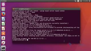 How to remove MySQL package completely on Ubuntu 1604 [upl. by Guimond796]