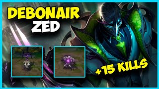 Zed galante la skin más quotOPquot  Zed Debonair S12 Gameplay [upl. by Neelcaj]