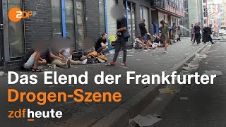 Elendsquartier Bahnhofsviertel Braucht Frankfurt eine neue Drogenpolitik  Länderspiegel [upl. by Niroc]