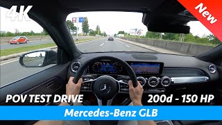 Mercedes GLB 2020  POV test drive in 4K  200d  150 HP 0  100 kmh offroading [upl. by Salinas]