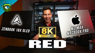 8K RED Rendering Test  ASUS Zenbook Pro 16X OLED vs Apple MacBook Pro M2 Max 16Inch [upl. by Nyleimaj]