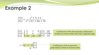 LCS  53a  Controllable Canonical Form CCF statespace models [upl. by Esimaj505]