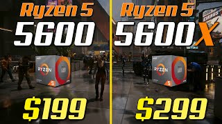 Ryzen 5 5600 vs Ryzen 5 5600X  How Big is The Difference [upl. by Anitroc]