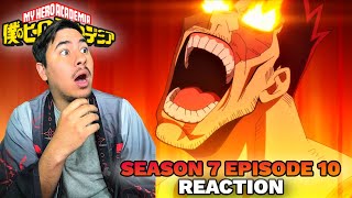 ENDEAVOR VS AFO My Hero Academia Season 7 Episode 10 REACTION [upl. by Oinotnaocram]