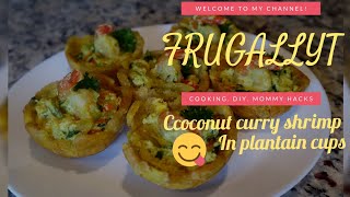 How to make Shrimp stuffed plantain cups  FRUGALLY T [upl. by Elocen]