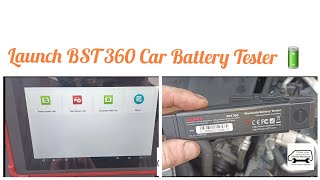 Launch BST 360 Bluetooth Battery Tester Denonstration Review [upl. by Drusy]