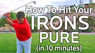 HOW TO HIT YOUR IRONS PURE WITH THIS SIMPLE DRILL [upl. by Armelda]