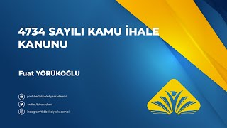 4734 Sayılı Kamu İhale Kanunu [upl. by Herbie]