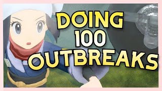 Livestream Doing 100 Outbreaks in Pokemon Arceus [upl. by Aikaz]