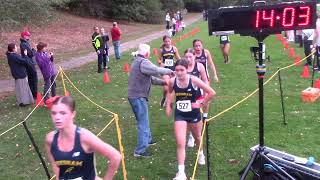 Brookline vs Needham  Girls Junior Varsity XC Race [upl. by Ayhtin]