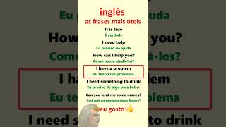 Inglês Aprenda frases mais úteis em inglês para principiantes [upl. by Norma593]