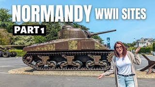 Normandy France WORLD WAR TWO sites PART 1  Omaha Beach American Cemetery Point Du Hoc Bayeux [upl. by Atilal281]