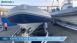 Ribtec 655 RIB tour  Yamaha F150 engine [upl. by Wolford]