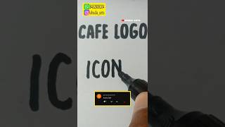 Business Logo ICONIC CAFE 💥 Comment your Names 👀 shorts logodesign bussiness short [upl. by Pisarik468]