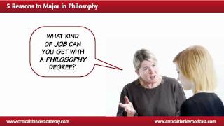 5 Reasons to Major in Philosophy [upl. by Ettenna]