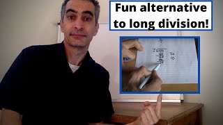 Fun Alternative Way to do Long Division that really works Division by Chunking [upl. by Eniamzaj]