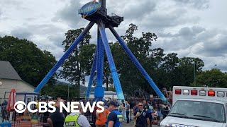 Video shows ride malfunctioning at centuryold amusement park in Oregon [upl. by Voletta]