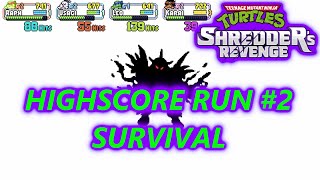 TMNT Shredders Revenge Dimension Shellshock DLC NEW HIGHSCORE Full Survival Run No Commentary [upl. by Atiluap343]