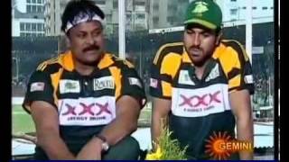 ManaTeluguMoviesnet  Chiru amp Charan in Tollywood T20 Trophy [upl. by Torray]