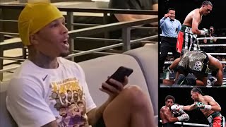 Gervonta Davis Reacts to David Benavidez KO Demetrius Andrade “BooBoo SHARP as F” [upl. by Ailekat]