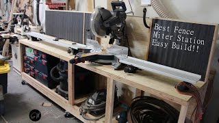 Fast and Easy Miter saw station and wood storage using the Best Fence by Fastcap [upl. by Hsiri]