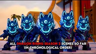 Ninjago Dragon Rising Season 2  All Clips in Chronological Order [upl. by Nuawtna]