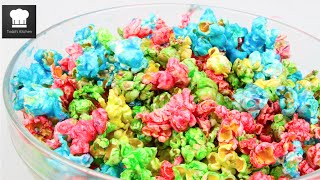 HOW TO MAKE RAINBOW POPCORN [upl. by Einram]