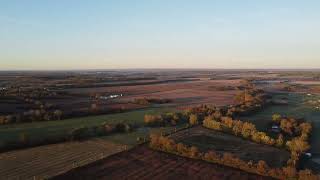 Centerville Indiana sunrise drone video [upl. by Clifford397]