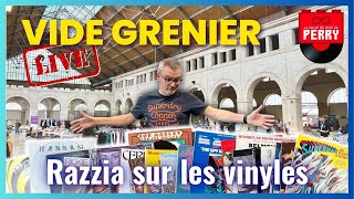 187  VIDE GRENIER LIVE  Jeu vidéo BDs et ENORME razzia sur les Vinyles 😱 [upl. by Paulo983]