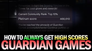 How to Always Get High Scores in Guardian Games Every Time On Every Strike Destiny 2 [upl. by Egidio]