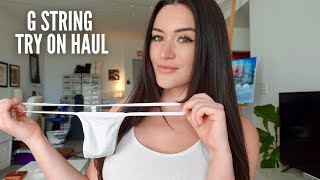 THE BEST G STRING TRY ON HAUL [upl. by Idden856]