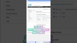 ZTE F670L Wifi Password Change wifi zte wifipassword [upl. by Goldsmith804]