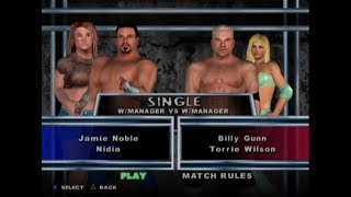 WWE  Jamie Noble w Nidia vs Billy Gunn w Torrie Wilson  Vengeance 2003 [upl. by Ettegroeg272]