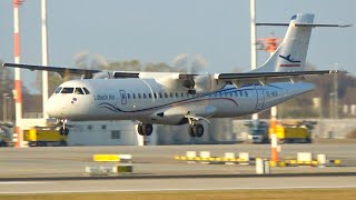 ENGINE STARTUP  Lübeck Air ATR72500 SEMDB ArrivalEngine Startup at Munich Airport [upl. by Ava]