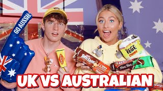 British girl tries AUSTRALIAN swap box Ft Georgia Productions [upl. by Alabaster]