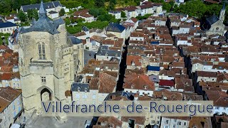 VILLEFRANCHE DE ROUERGUE  COLLEGIALE  Aveyron Occitanie  4K [upl. by Lichtenfeld]