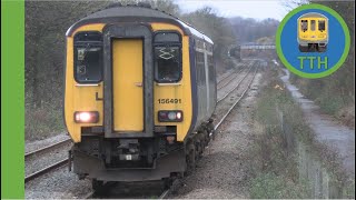 Class 156 at Newton Aycliffe [upl. by Aviv]