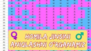 HOMILA JINSINI ANIQLASH KALENDARI  ОПРЕДЕЛИТЬ ПОЛ РЕБЕНКА [upl. by Avika]