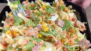 ¡Deliciosa ensalada mixta Incluso a quienes no les gusta la ensalada les encantará esta receta [upl. by Aryt]