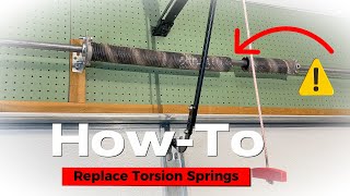 Simple Tutorial on Garage Door Spring Replacement [upl. by Senoj556]